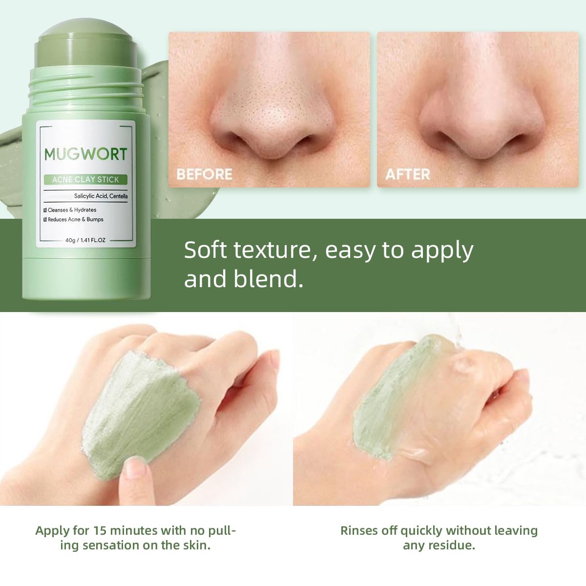 Skintific Blackhead & Pore Clearing Clay Stick Duo